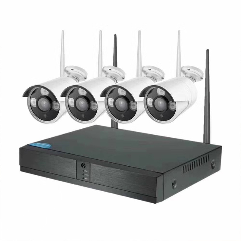 With Two Way Audio/Night Vision FULL HD Outdoor Waterproof 4CH 3MP 1080P Wireless Wifi NVR Kit Network IP CCTV Camera System 