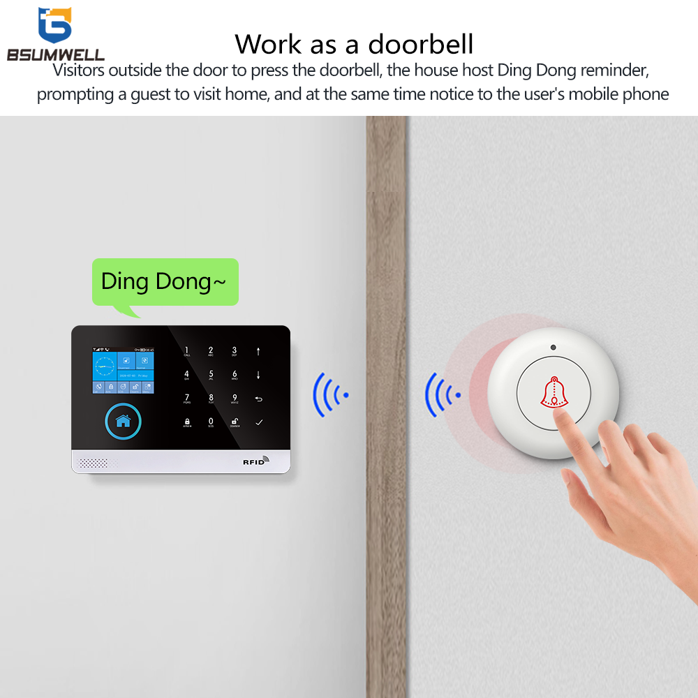 Smart Home Security Alarm System Wireless Tuya Smart App WIFI GSM Home Alarm System