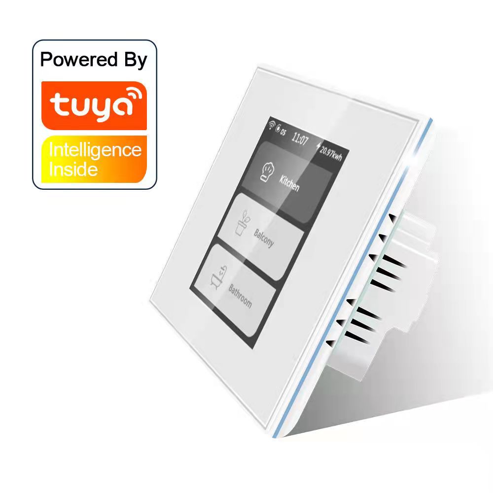 4 In 1 Tuya Wifi LCD Smart Wall Light Switch Smart Home Switch With Alexa Google Home