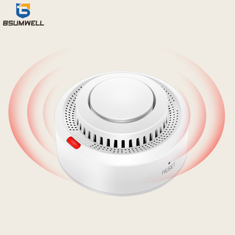 Tuya WiFi ZigBee Home Security System Smoke Alarm Detector Sensor with Dry Battery Powered