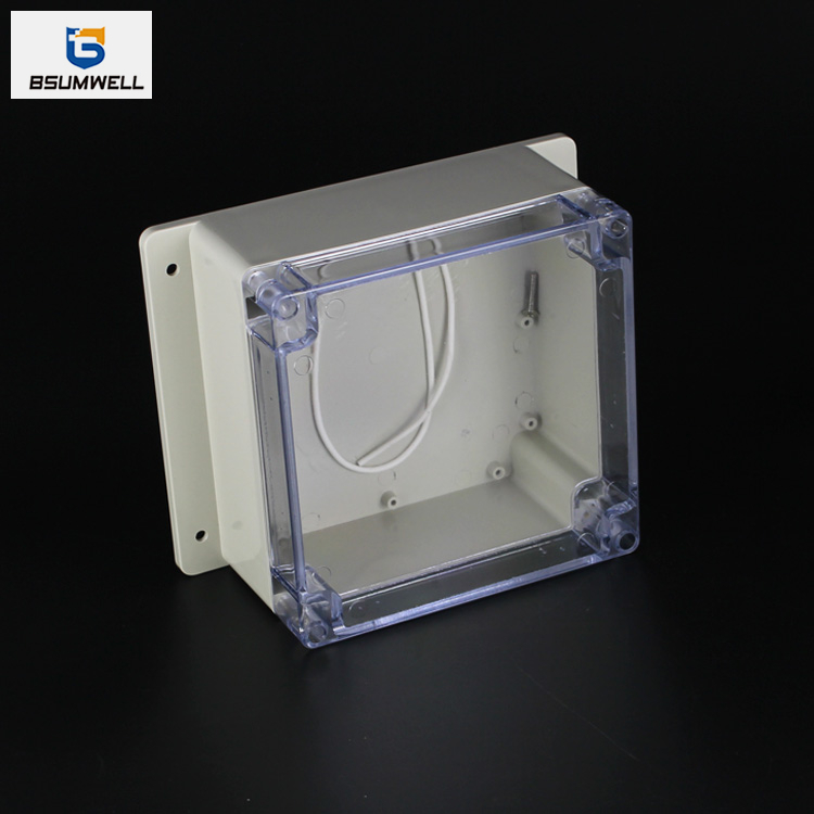 160*160*90mm IP67 Waterproof ABS PC Plastic Junction Box with Ear