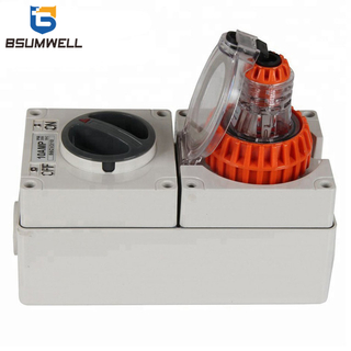 Australia 3 phase 56CV420 4 round pin 500V 20A 20 amp Electric waterproof industrial Combination switch socket outlet 