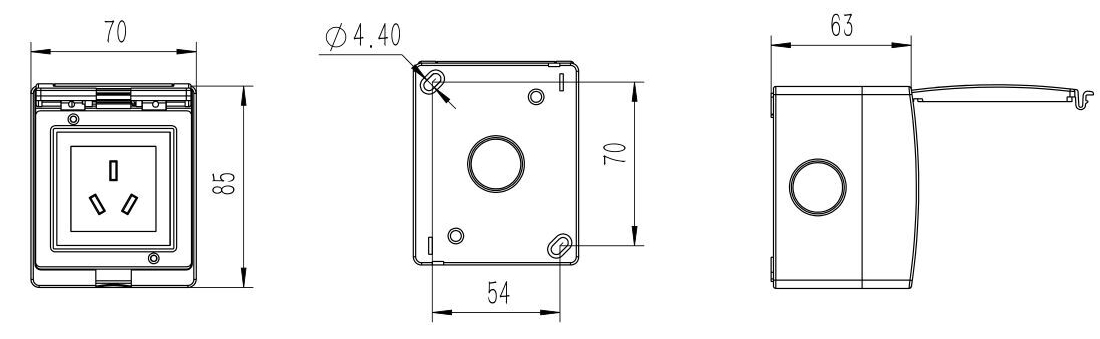 Ts Socket PS-2TS Three-pin Scoket & Switch - Buy Three-pin scoket & switch, 3pin ...