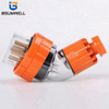 Australia Standard 56PA540 three phase 250V/500V 40A 3P+E+N 5 round pin Waterproof Angled industrial plug with CE Approval