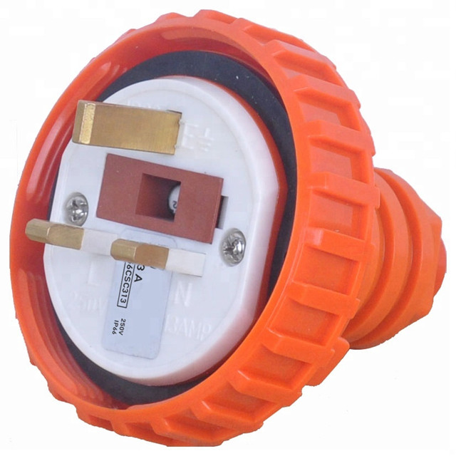 56p313 uk type 250V 13A 13amp 13 AMP waterproof industrial plug with CE