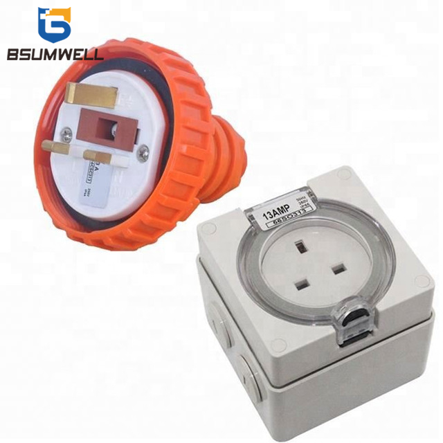 IP67 Dustproof 56P313+56SO313 13A Electric Plug Waterproof Male Female Connectors