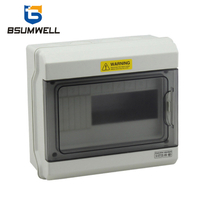 PS-GDB-09 9ways Waterproof Electrical Plastic Distribution Box with Busbar Use for Mcb Contactor